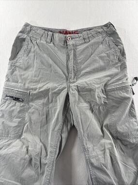 Vintage Vans Men’s 32 Grey Skater Baggy Wide Leg 7-Pocket Cargo Pants Y2K